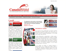 Tablet Screenshot of canadabound.com.mx